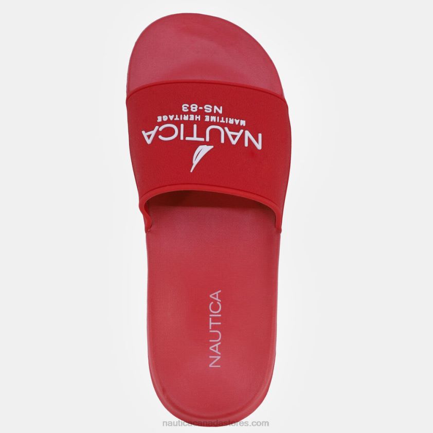 Ns-83 Logo Slide Sandal Nautica Women Nautica Red R260HV1047